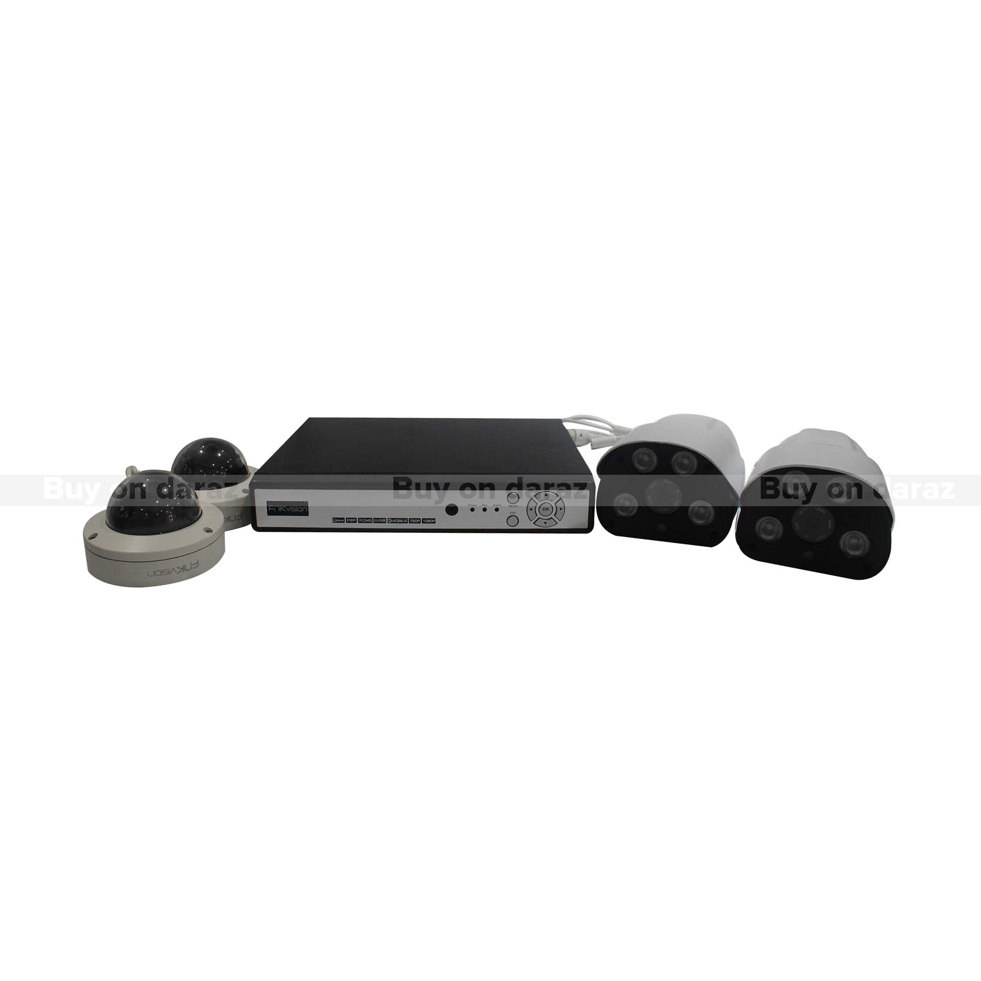 Black/White FNK Vision High Quality IP Camera + Out Door Camera(2+2+ DVD Combo)