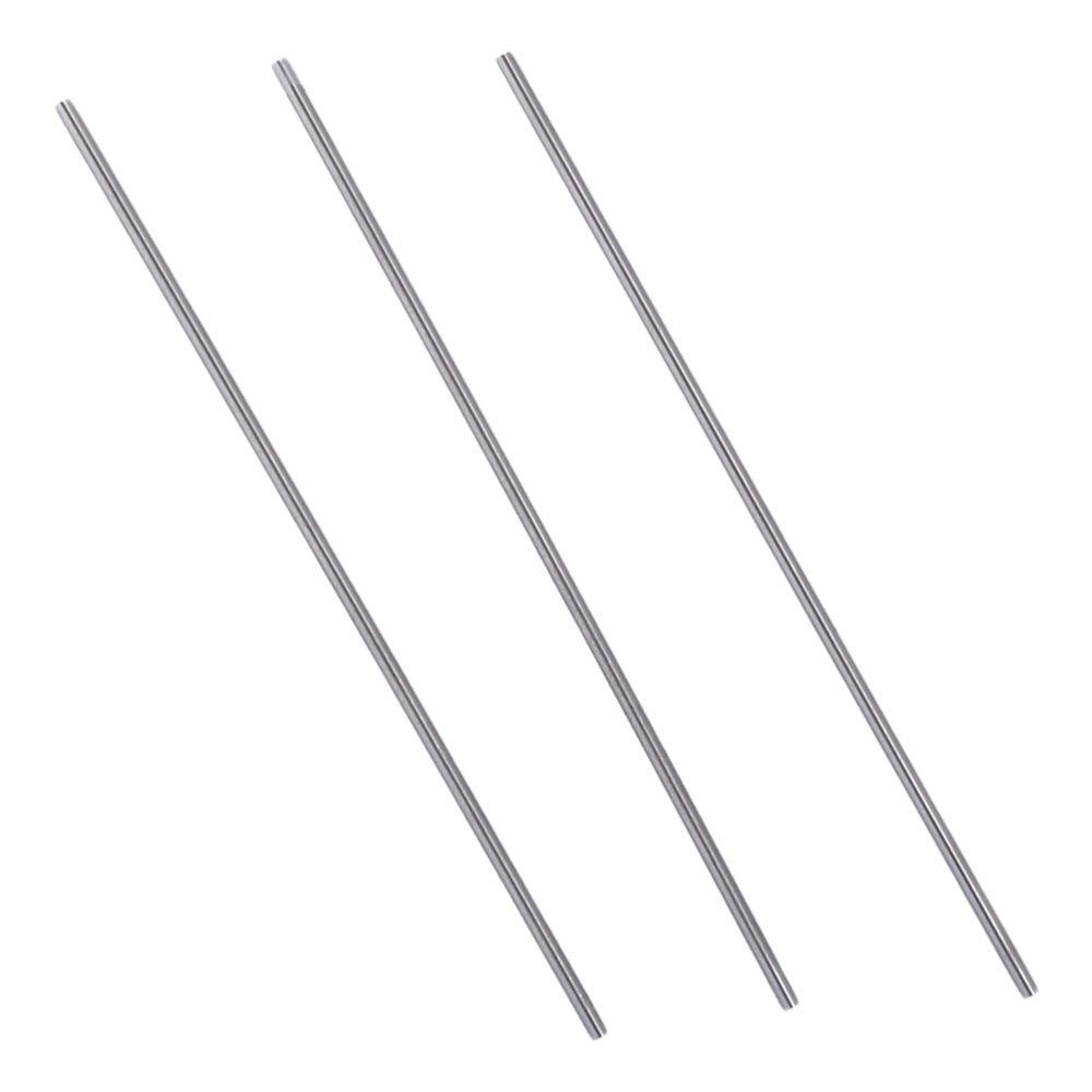 5Pcs Portable Silver Round Steel Rod 2mm HSS Lathe Bar Stock Tool Miniature Axle Boring Machine Turning