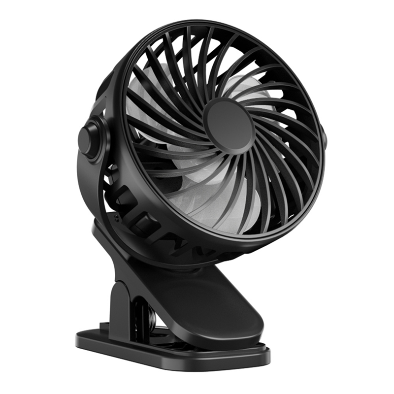 Small Fan Rechargeable Fan Rotating Hanging Clip Fan Portable Office Bedroom Dormitory Outdoor Fan Gifts White