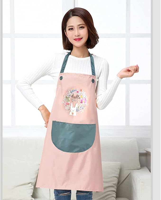 Waterproof Oil-proof Striped Home Kitchen Cooking Apron - Cooking Aprons