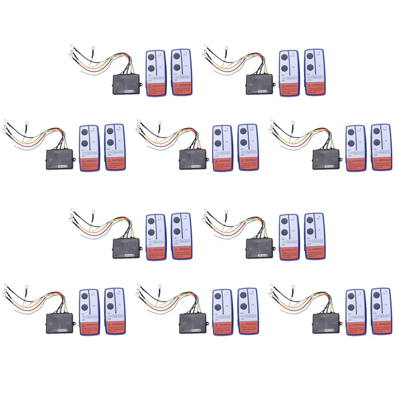 Fullhaodd 10X Recovery Wireless Winch Remote Control Twin Mobile ATV Truck 24V 24 VOLT