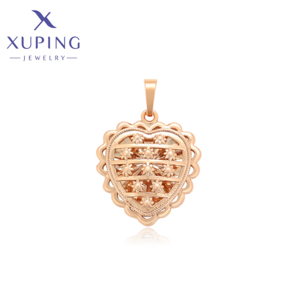 HOT Gift party necklace pendant gold fine jewelry xuping fashion new fashion heart shape ladies christmas hot X000857330