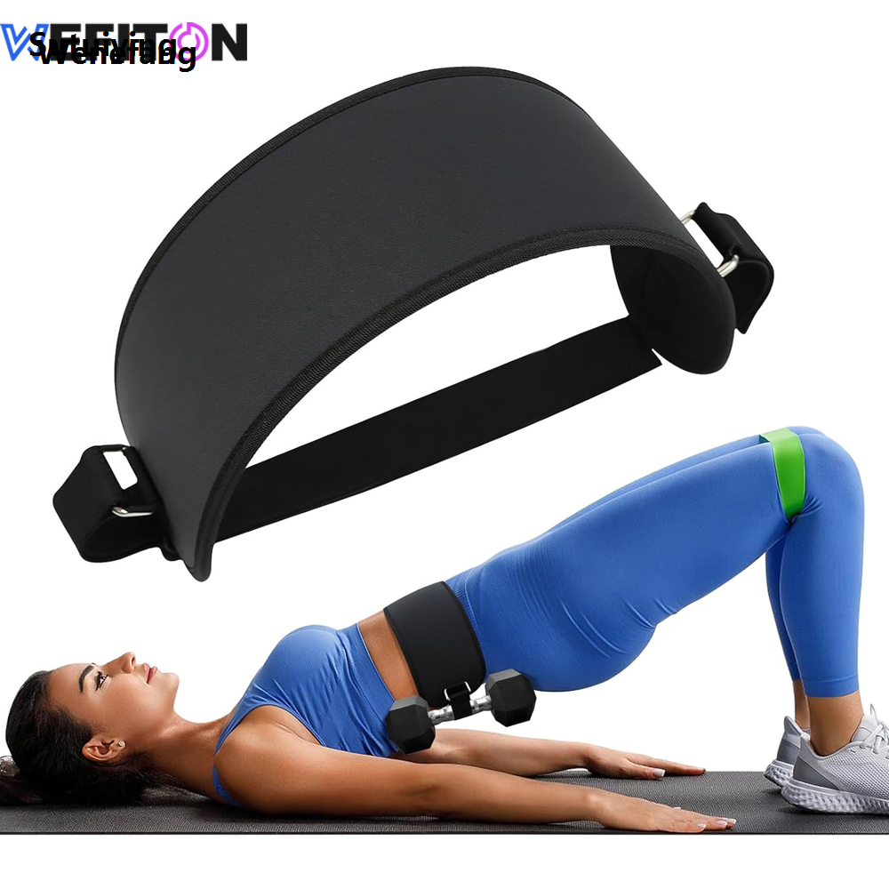 Wenefang Sutuiying 1PCS Booty Builder Belt - Exercise Hip Thrust Belt for Women/Men, Fifty percent discount New style Adjustable Waist Support for Kettlebells Plates, 300lbs Max