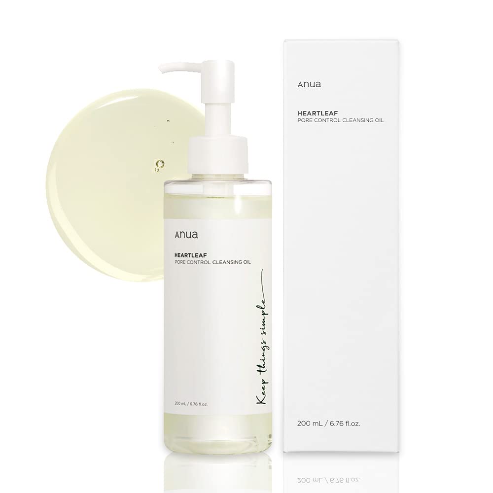 Anua Heartleaf Pore Control Cleansing Oil, Makeup Blackhead Remover, Oil Cleanser for Face, Korean Skin Care 200ml - image 1