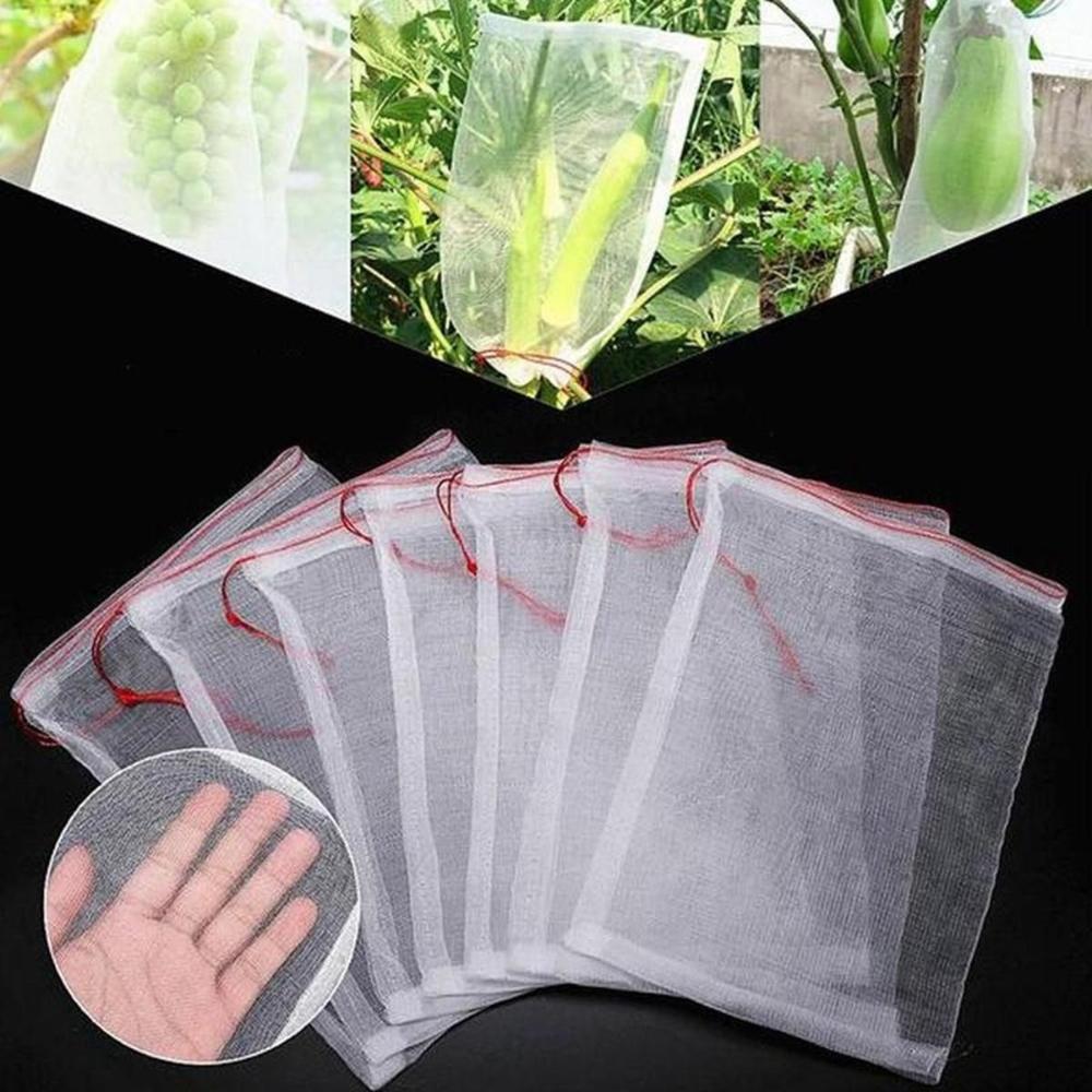 Multifunction Reusable Supermarket Fruit Vegetable Nylon Pest Control For Seeds Soaking Germination Garden Supplies Protection Bag Storage Organizer Mesh Bag