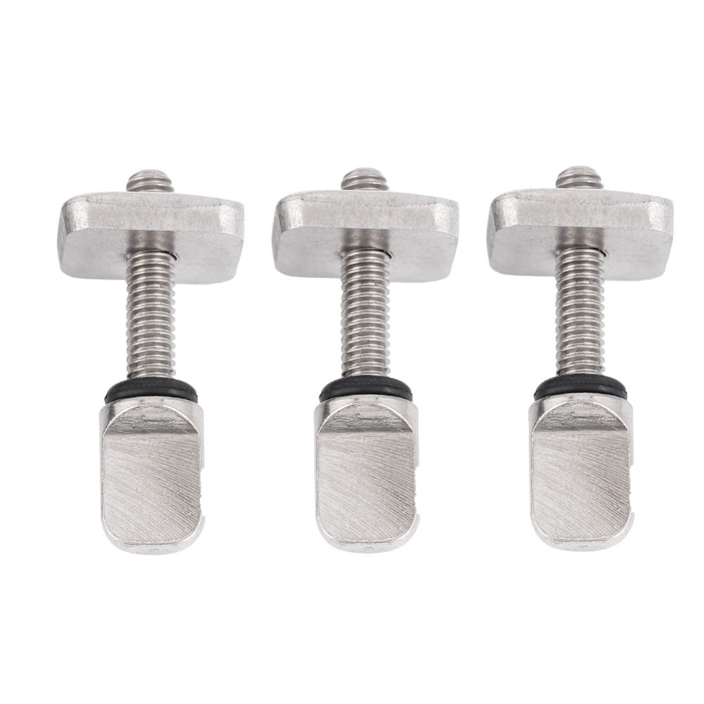 3PCS 316 Stainless Steel Surfboard Fin Screw M4x19mm No Tool Fin Fastener Screw Thumb Screw With O Rings Fin Screw Replacement for SUP Surfing