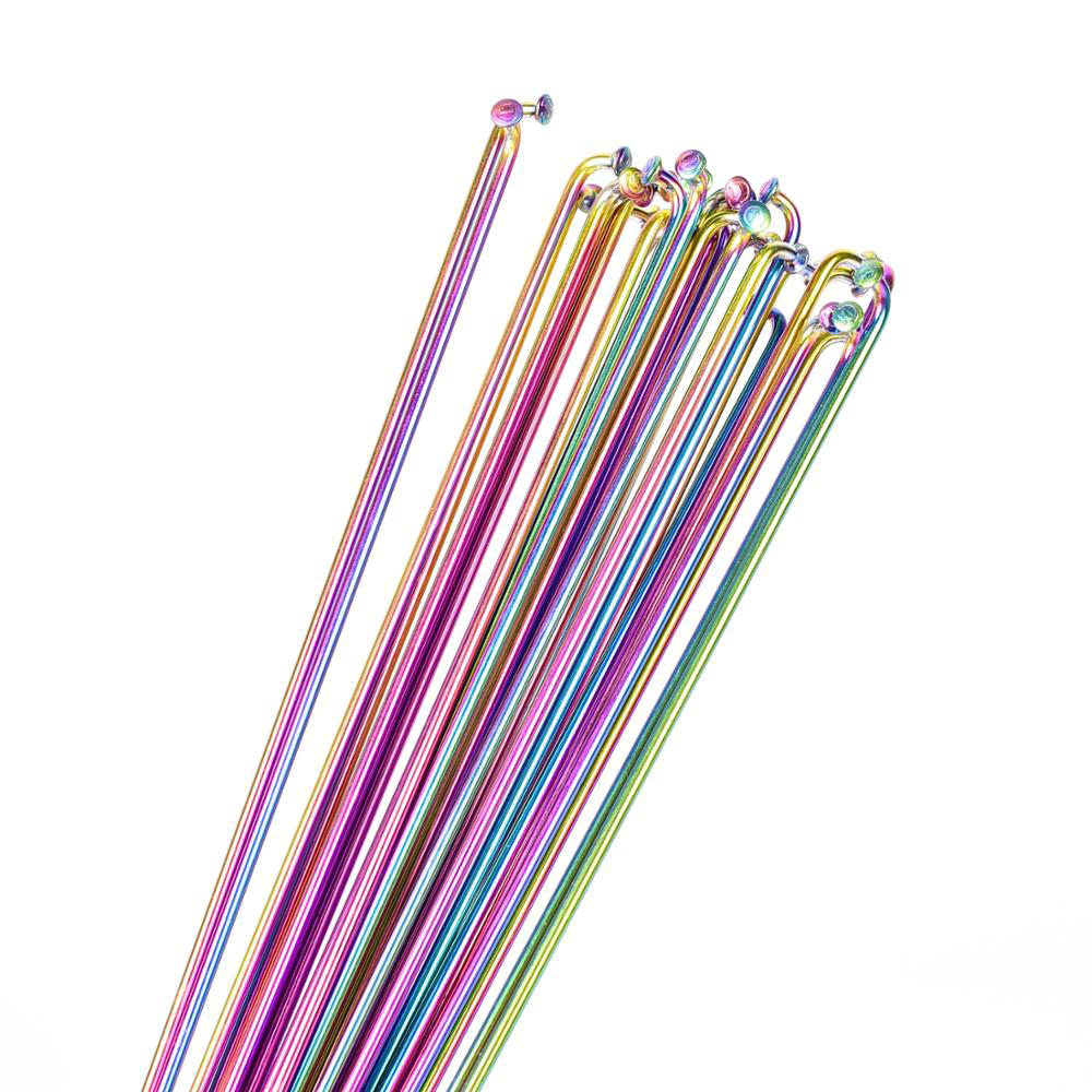 29 Inch Bike Accessories Spokes Nipples Rainbow Mountain Bike Road Bike Stainless Steel Spokes Bicycle Spoke Vacuum Pating Cycle Spokes