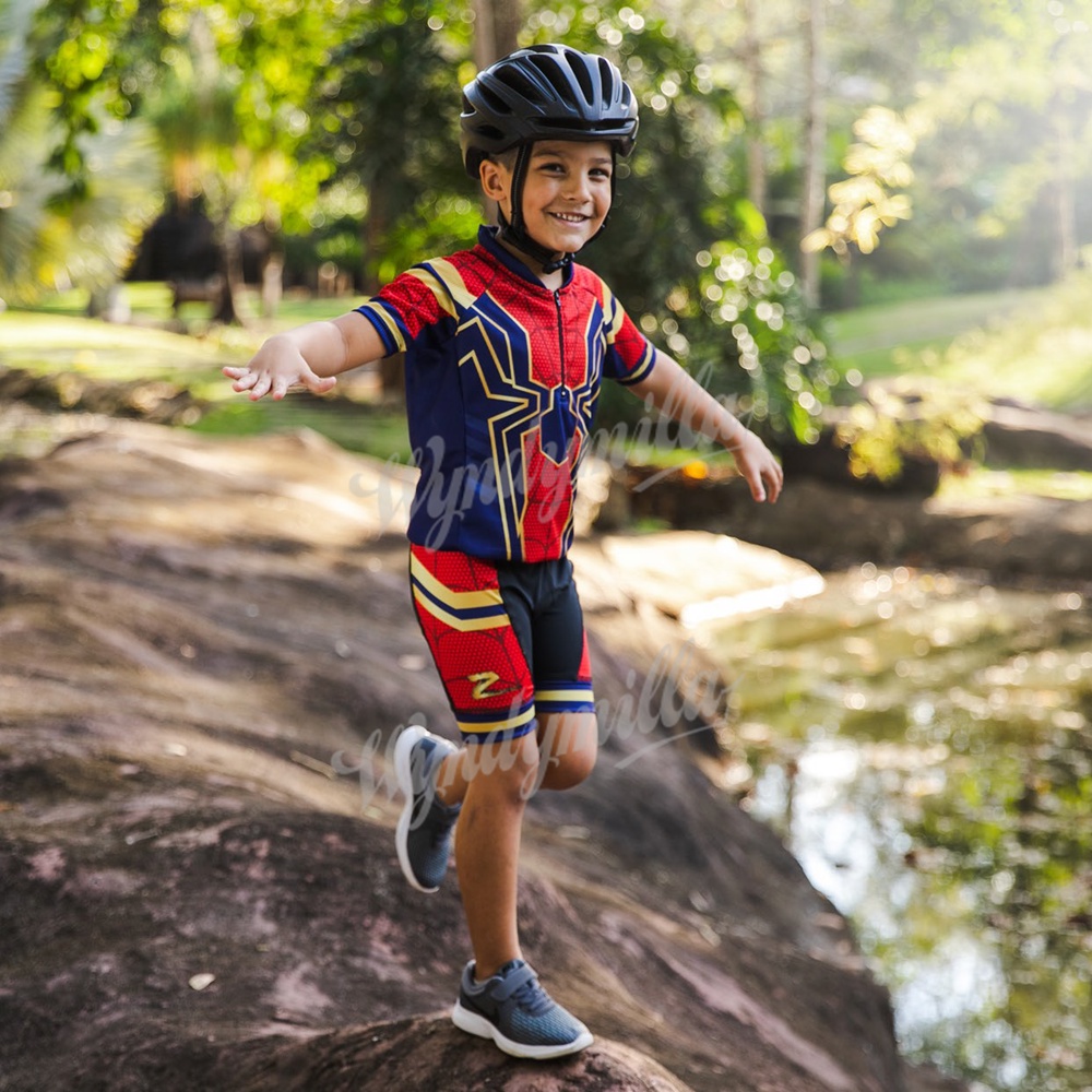 NEW ARRIVAL 2023 Kids Cartoon Cycling Jersey Set Summer Boys Girls Quick-dry Bike Clothes Road Bicycle Suit MTB Children Wear