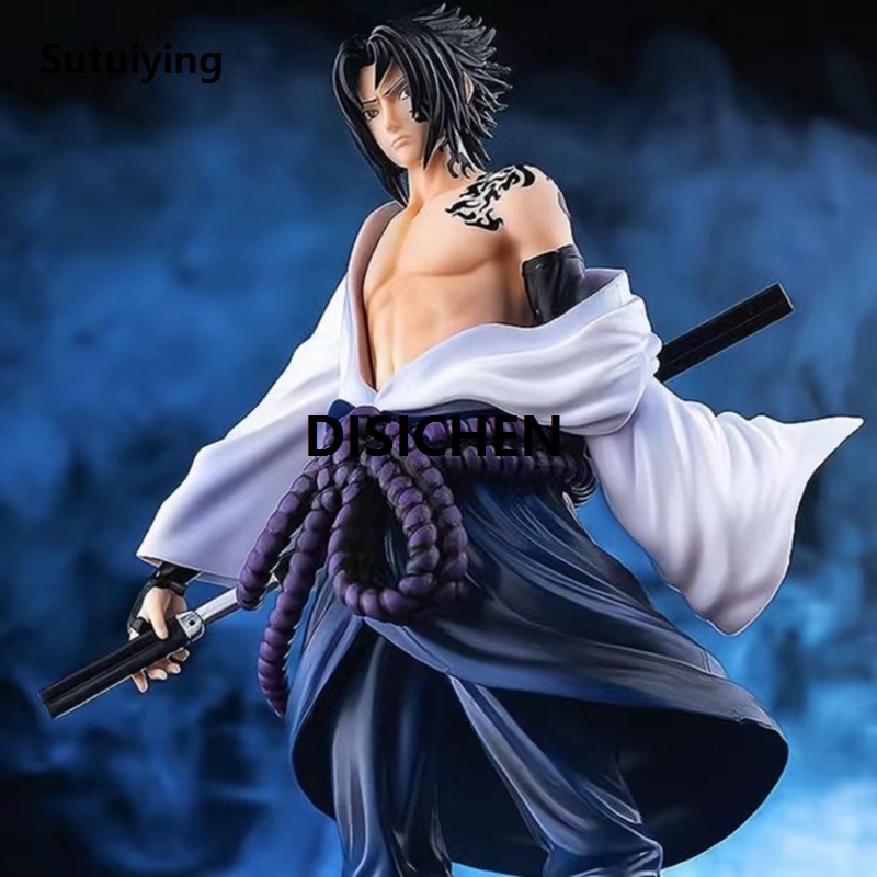 DISICHEN Naruto Seal Sasuke Shippuden Chidori Uchiha Sasuke Original Anime Figure Model Ornament Collection Gift High Quality