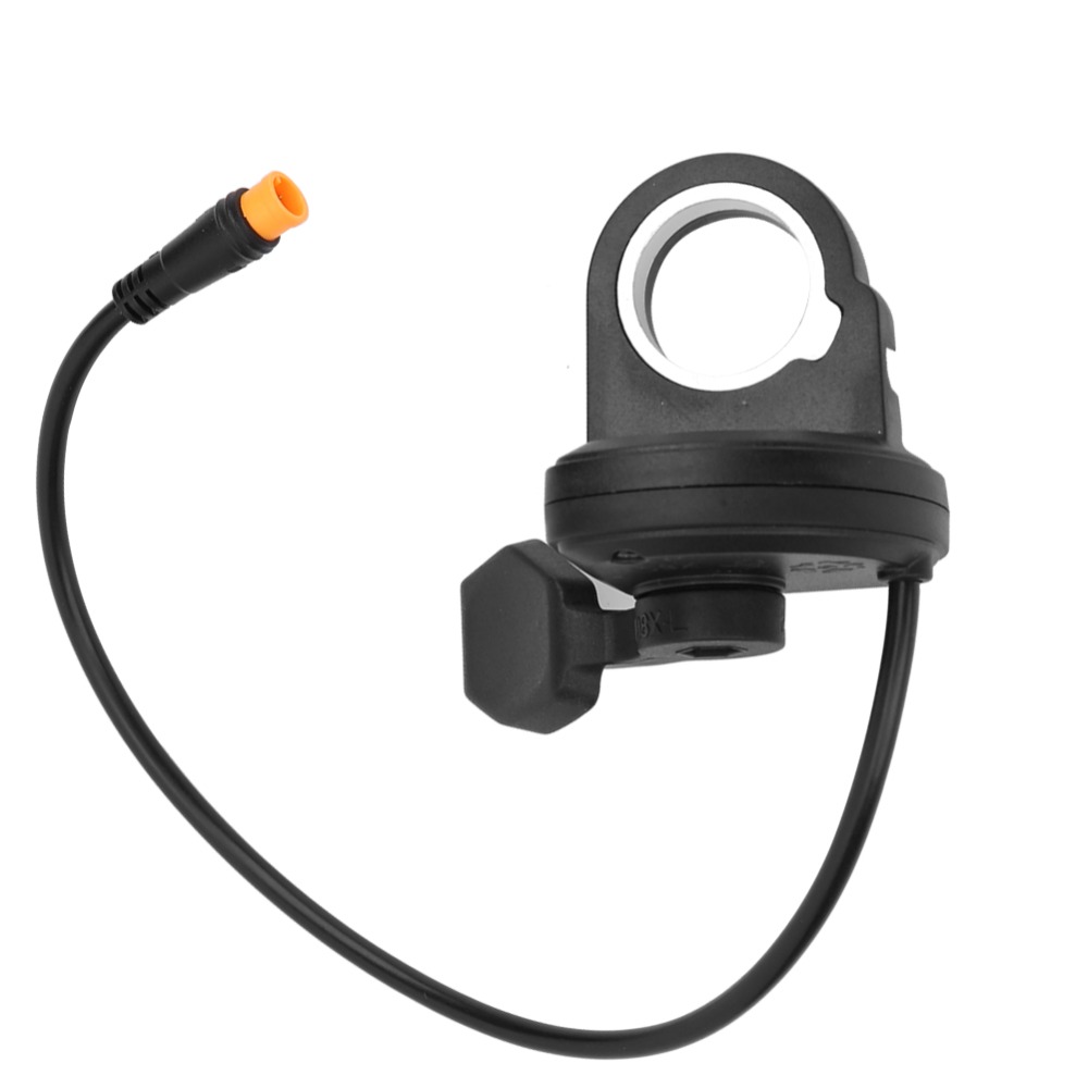 Durable 108X EBike Thumb Throttle 3 Pin Connector 12V-72V Electric Thumb Throttle Inner 22.2mm Waterproof Speed Governing Throttle Electric Scooters