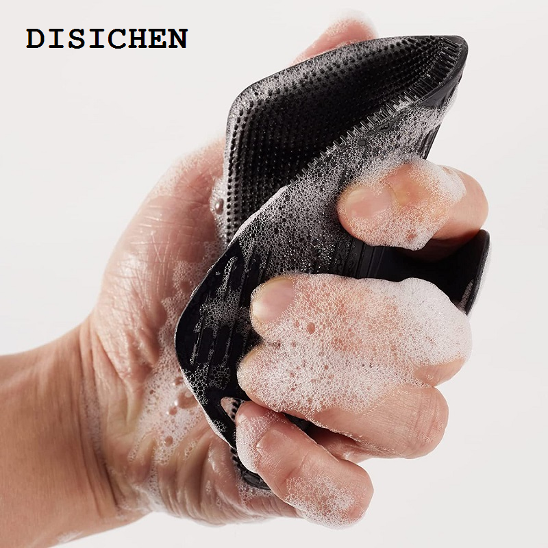 DISICHEN Luxury Dropshipping Soft Silicone Brush Cleanser Body Cleansing Scrubber Shower Gentle Exfoliating Massage Bath Brush for Men