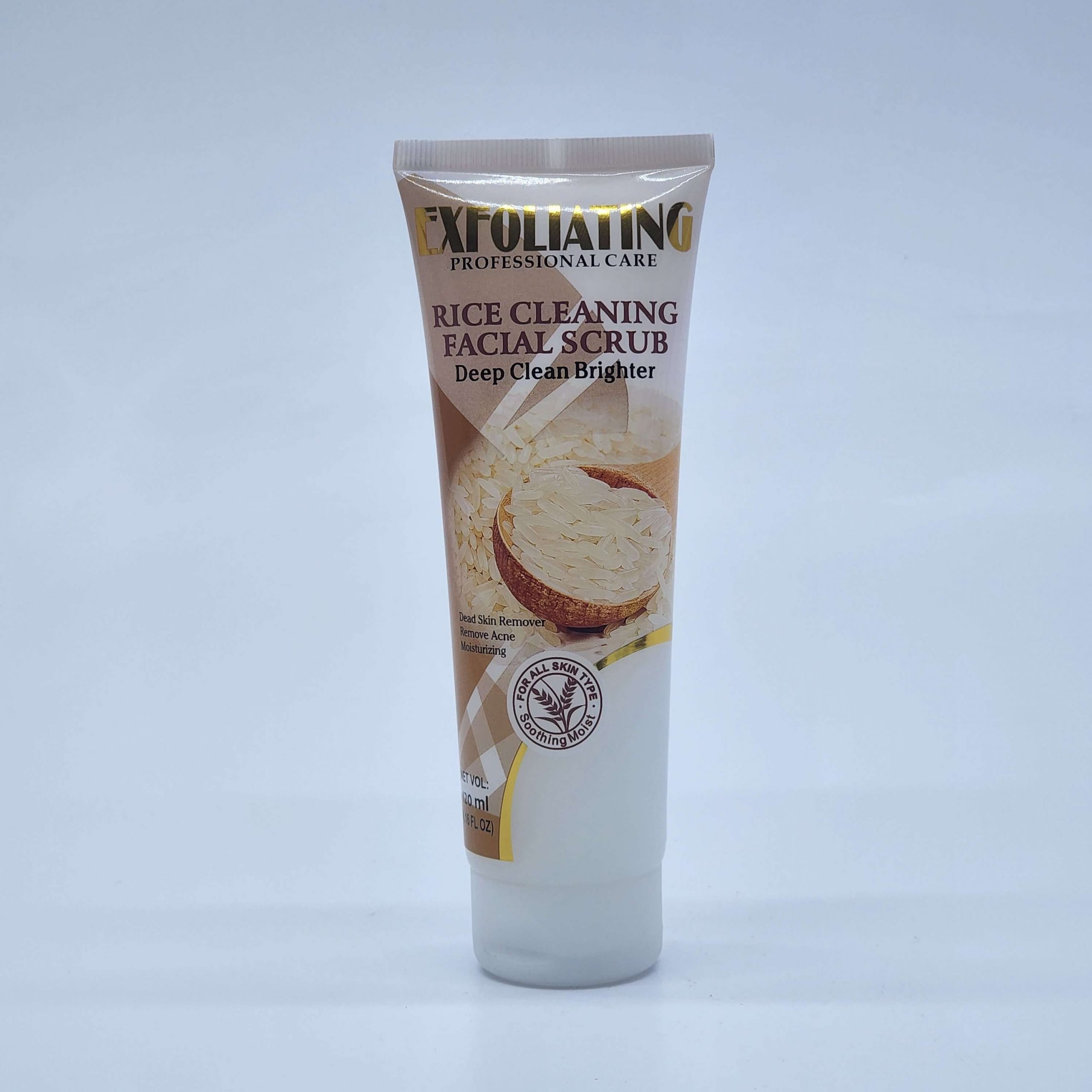 Exfoliating Professional Care Rice Cleaning Facial Scrub Deep Clean Brighter