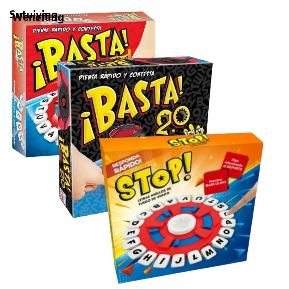 Wenefang Sutuiying 2025 Basta-Version de jeux de mots Tapple en espagnol, version Hot Selling de Luxury jeux , pressage de lettres, cadeaux mis à niveau, nouveau, 2.0