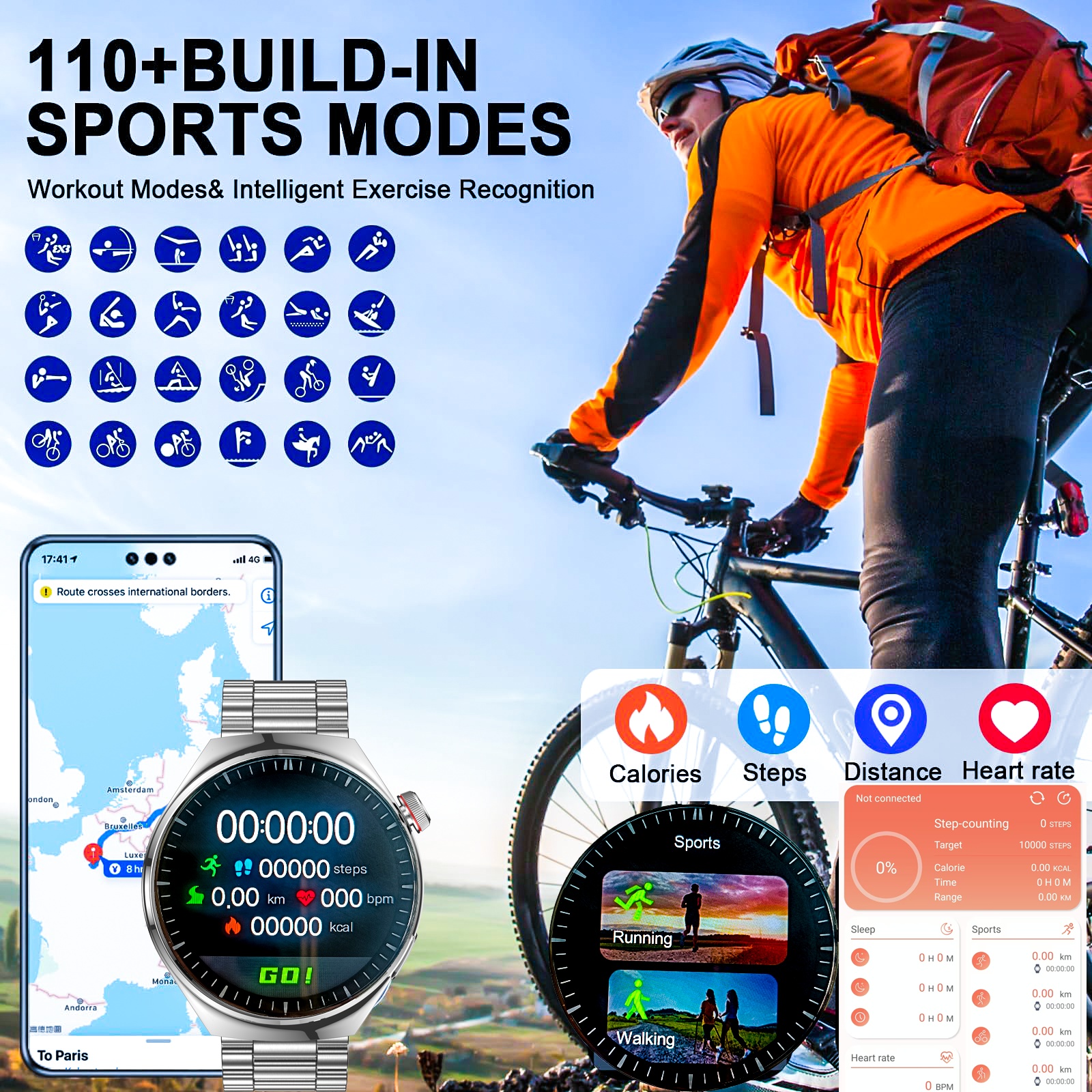 Linman LIGE New Bluetooth Call Smart watch Men Full touch Screen Sports fitness watch Bluetooth is Suitable For Android ios Smart watch