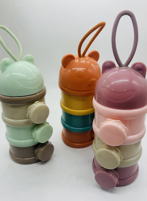 Mumlove Super Excellent Quality & Super Safety Airtight 4 Layer Portable Baby Milk Powder Container / Storage Box (A3649-A)