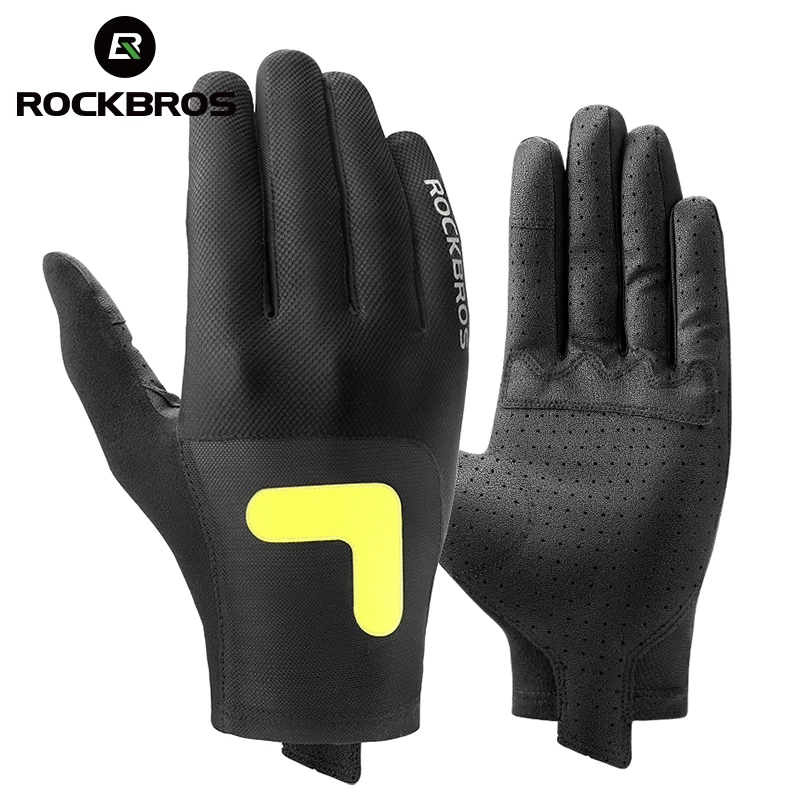 ROCKBROS Bike Gloves Full-finger Touch Screen Reflective Long Finger MTB Road Cycling Bicycle Steering Indication