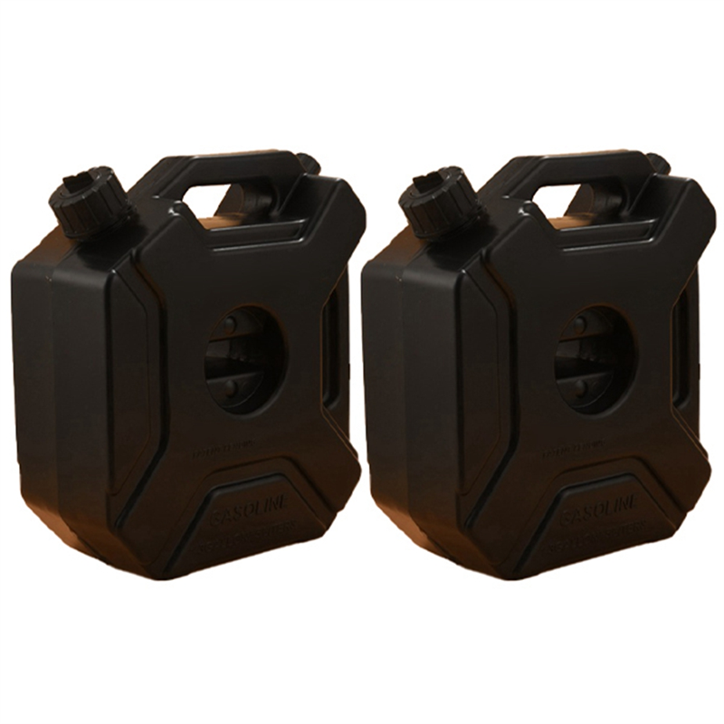 5L Liters Black Fuel Tank Can Car Motorcycle Spare Petrol Oil Tank
