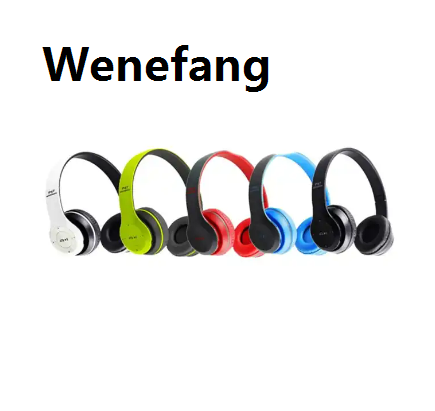 Wenefang P47 Wireless Headphones with Mic Gaming Headset Foldable Over Ear P47 Earphone Noise Cancelling Headphones Bass Super Microphone Bluetooth Fm TF Card Support