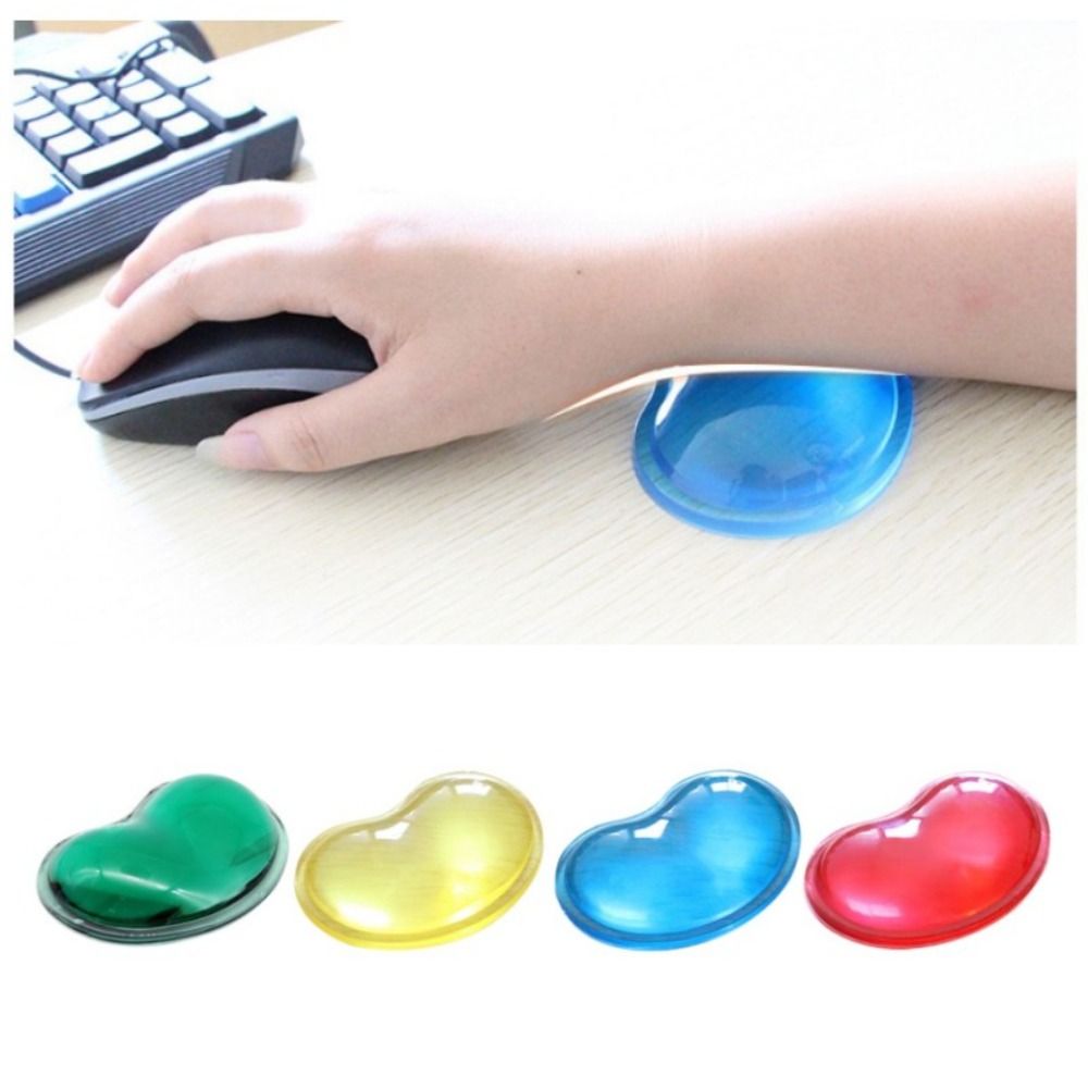 Comfortable Wrist Rests Support Wrist Rest Pad Heart Shaped Anti-slip Cushion Pad Desktop Silicone Mouse Pad Laptop