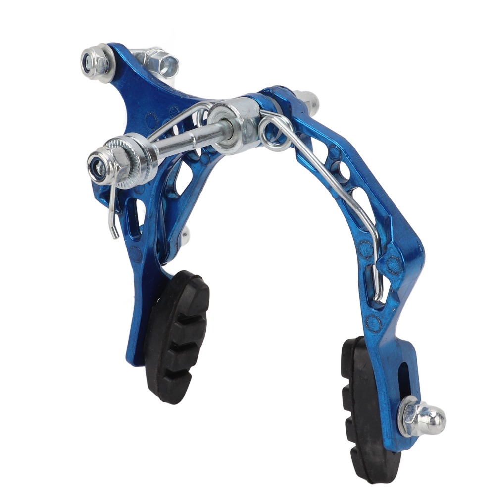 Durable Aluminum Alloy Bike Brake Caliper Lightweight Blue Motorcycle Front Brake Dual Pivot Mountain Bike Brake Cycling Accessory