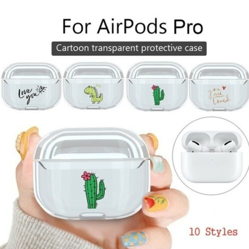 For Airpods Pro Shockproof Dustproof Charging Box Transparent Crystal PC Covers Wireless Earphone Protective Bumper Hard Cases