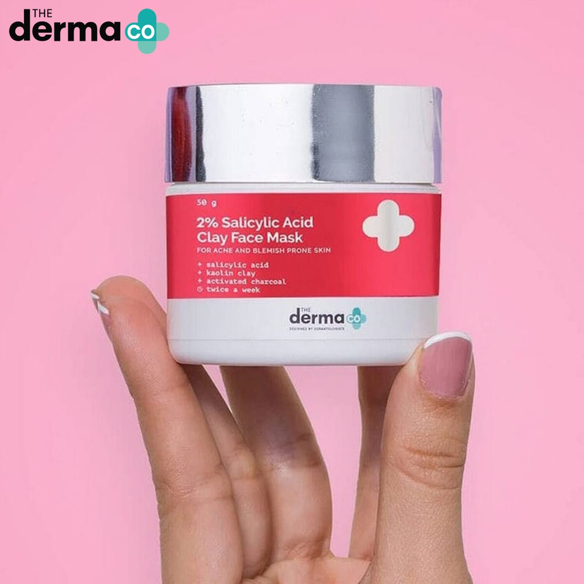 The Derma Co 2% Salicylic Acid Clay Mask 50g Face Care Treatment