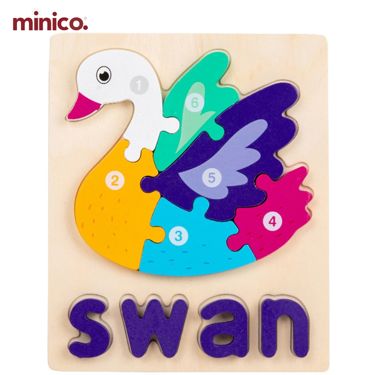 Nepali Alphabet Puzzle Board (Swar) - Wooden Educational Learning Toy for Kids - Colorful 3D Letters for Toddlers & Preschoolers - Varnamala Swar Gyan