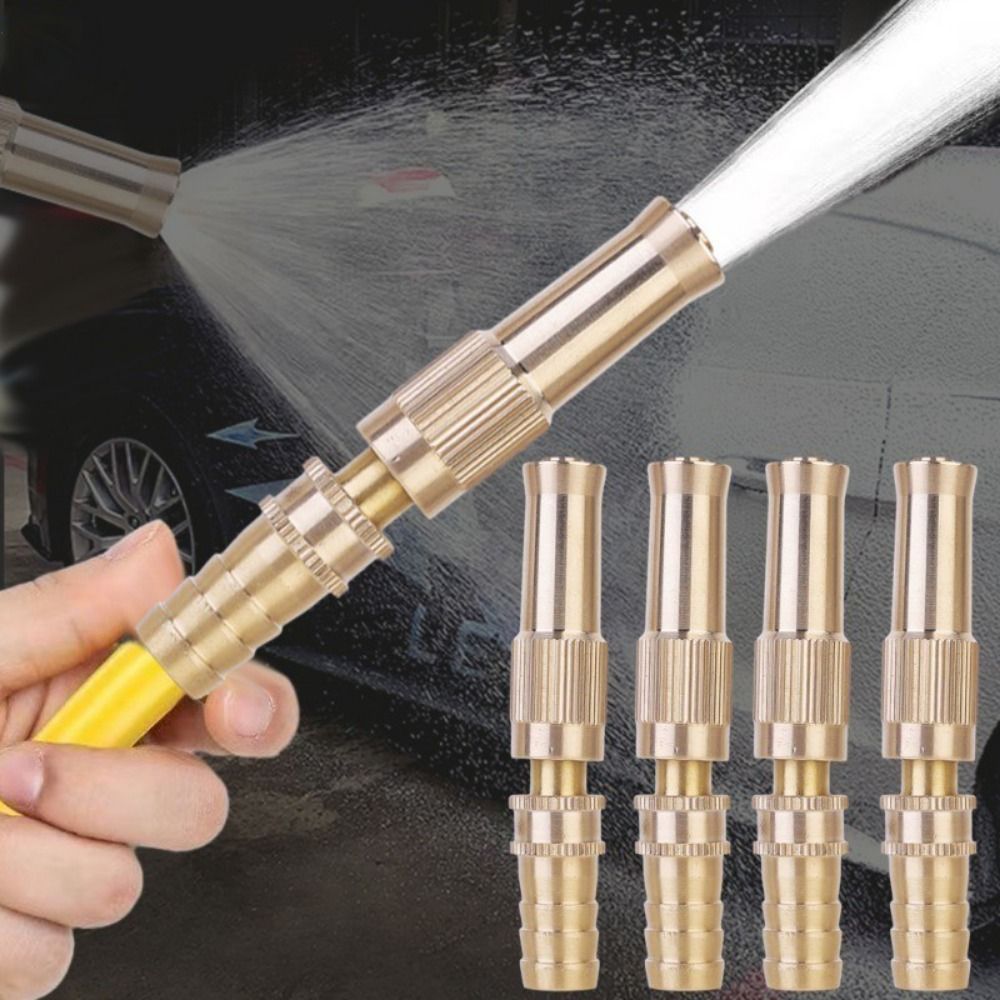 1Pcs New Aluminum Alloy Spray Torch Connect Hose 360 Degree Rotating Watering Garden Tool Spray Nozzle High Pressure Adjustable Spray Sprinkler
