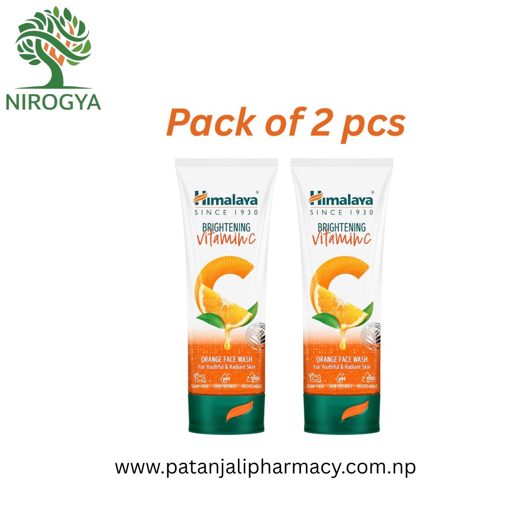 Himalaya Brightening Vitamin C Orange Face Wash 50ml Pack of 2 pcs