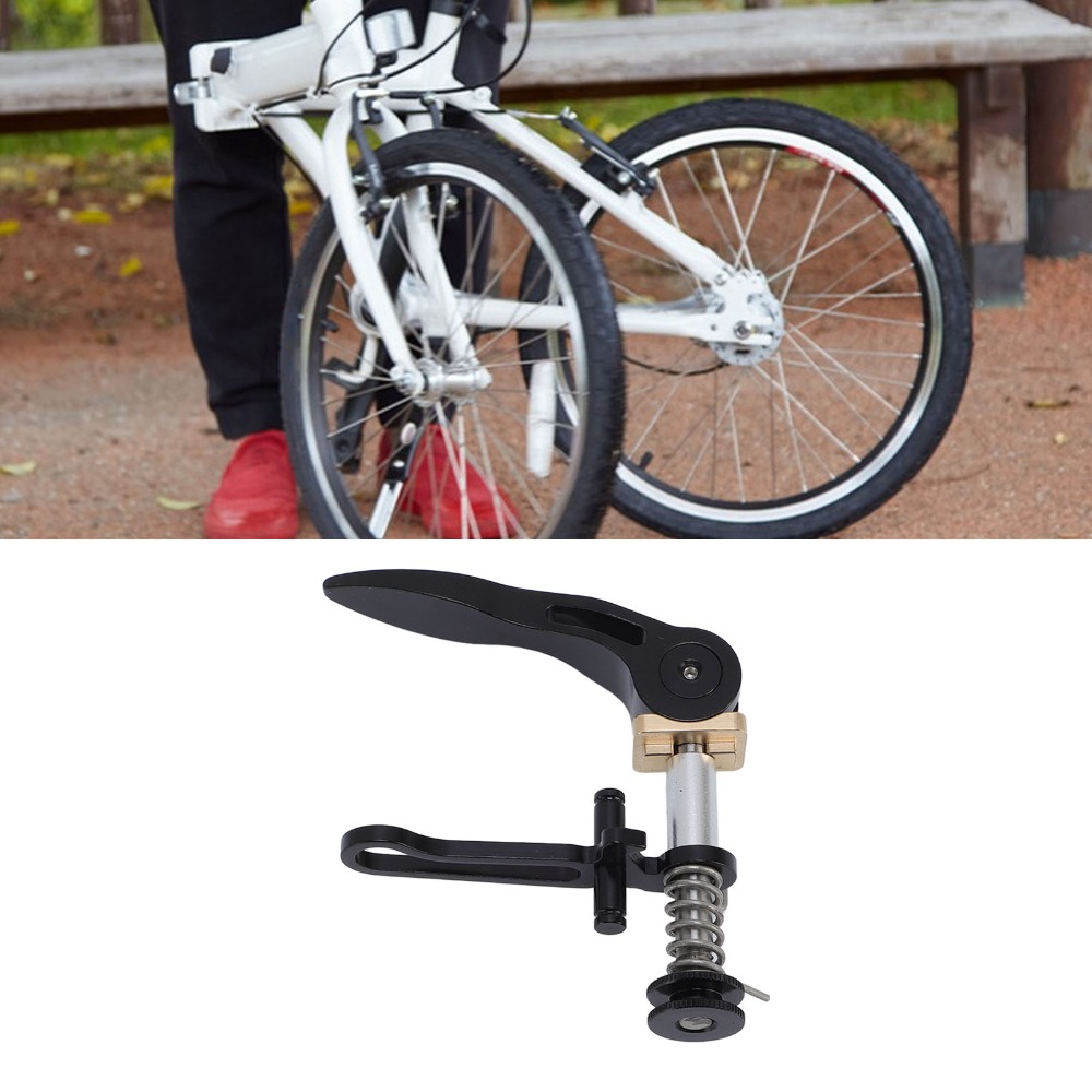 Durable Aluminum Alloy Bike Seatpost Clamp Lightweight Quick Release Folding Cycle Seatpost Clamp High Strength Handle Seatpost Clamp for 3sixty/Brompton Folding cycle Bike Upgrade or Replacement Part
