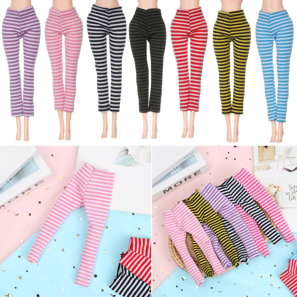 New Fashion 1/6 Doll Gifts Candy Color Pants Elastic Trousers Doll Clothes Handmade