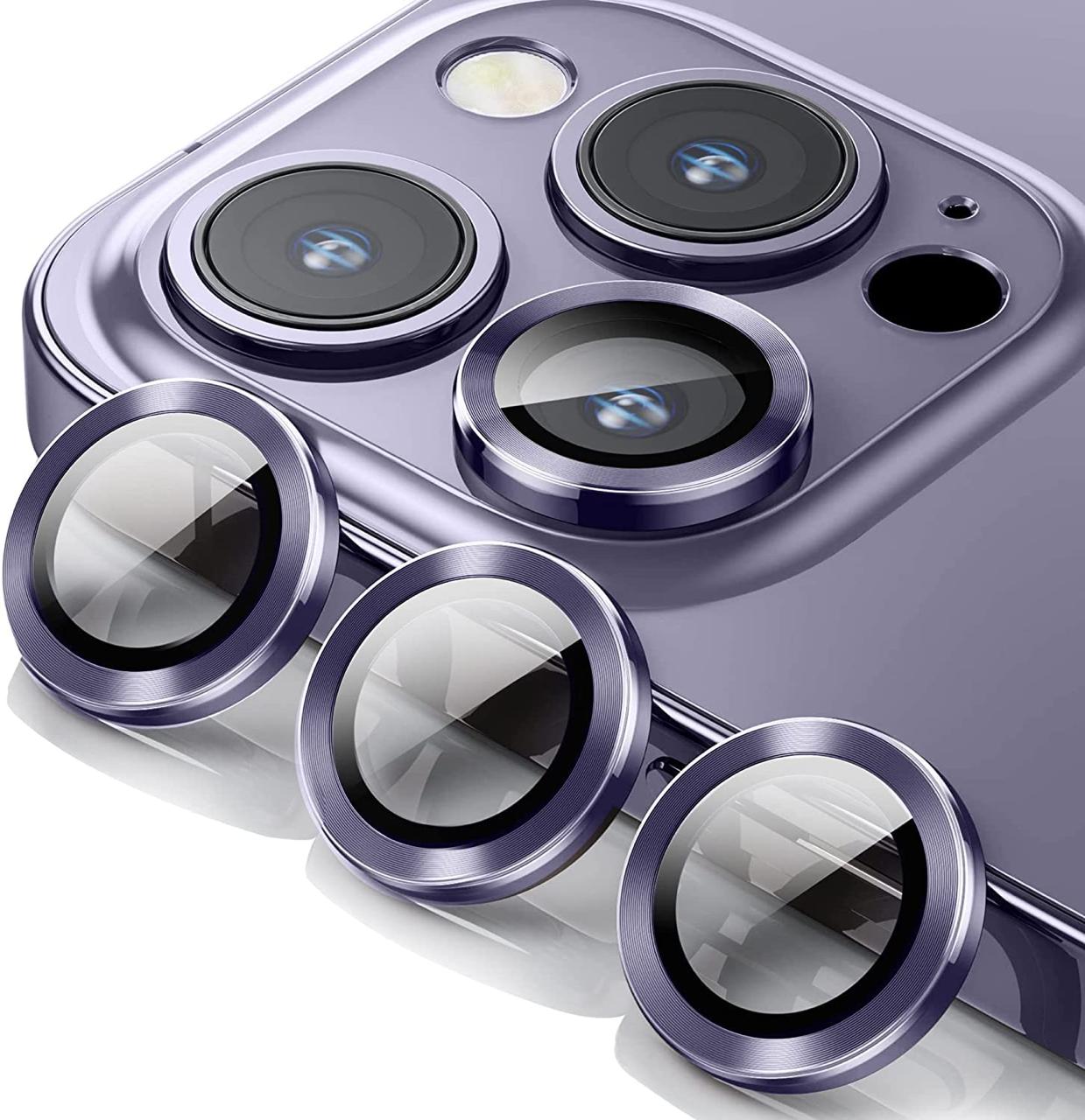 Metallic Ring Glass Camera Protection For Iphone 13 Pro Max