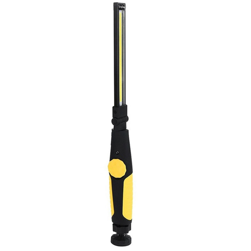 OYPFXMI Magnetic Usb Rechargeable Portable Inspection Work Light Cob Flashlight Hook Hanging Lamp Rechargeable Cob Led Slim Worklight For Home Garage Car Emergency（Yellow)