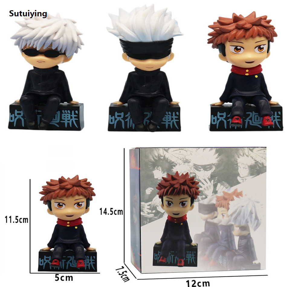 Sutuiying 11cm Anime Jujutsu Kaisen Figure Itadori Yuji Gojo Satori Fushiguro Bargain price Megumi Kugisaki Kawaii Toy PVC Model Action Figure Kid Gift