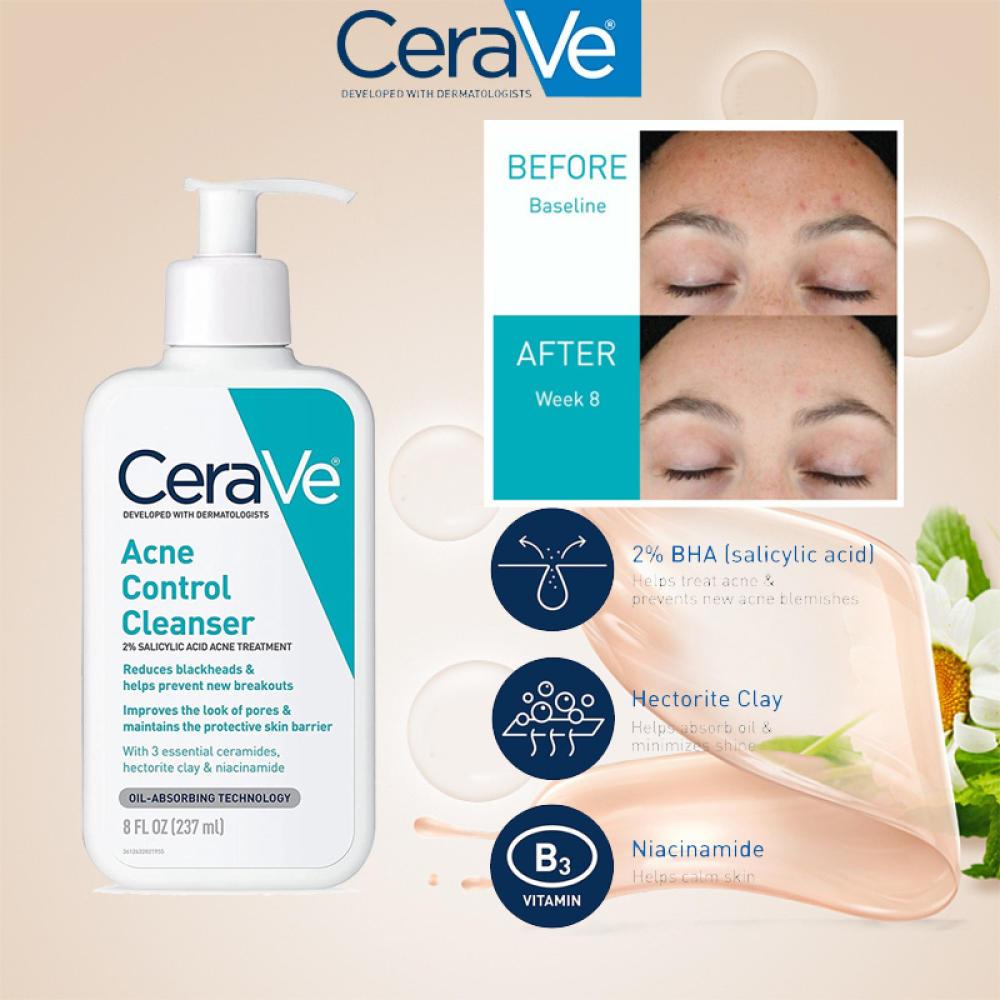 Cera Acne Control Face Cleanser 237Ml