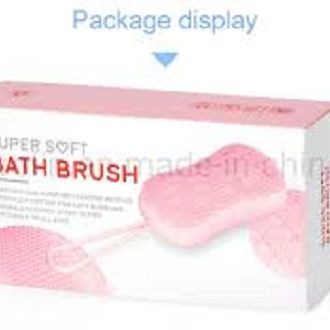 Silicone Bath Body Brush for Women Men Kids Baby, Super Soft Massage Exfoliating Bath Brush Scrubber for Deep Cleaning