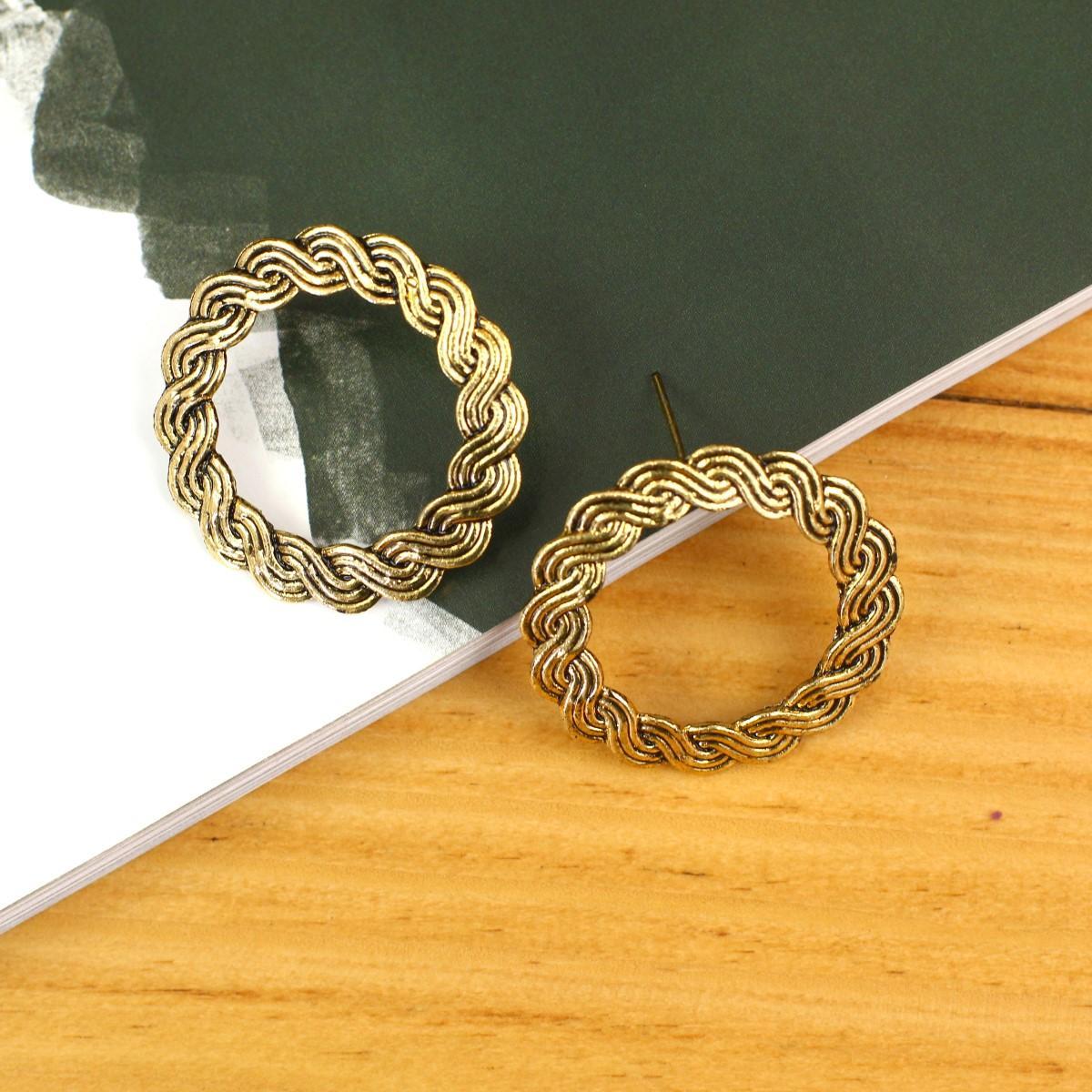 Round Vintage Style Earrings For Women(67A)