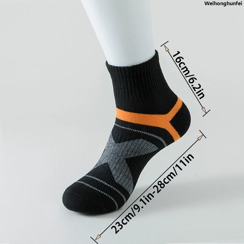 WeihonghunfeiSales promotion Socks fashion, socks basketball running cotton deodorant sweat absorbent cotton double 3MENS outdoor sports socks, Fifty percent discount