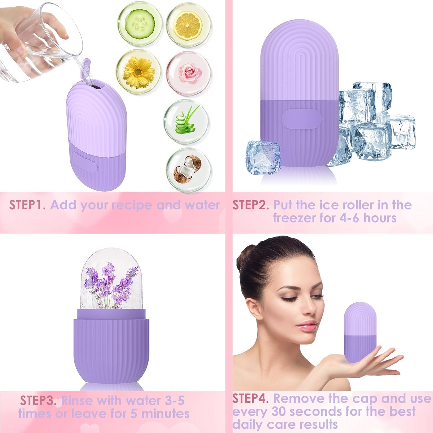 Reusable Silicon Ice Roller Massager