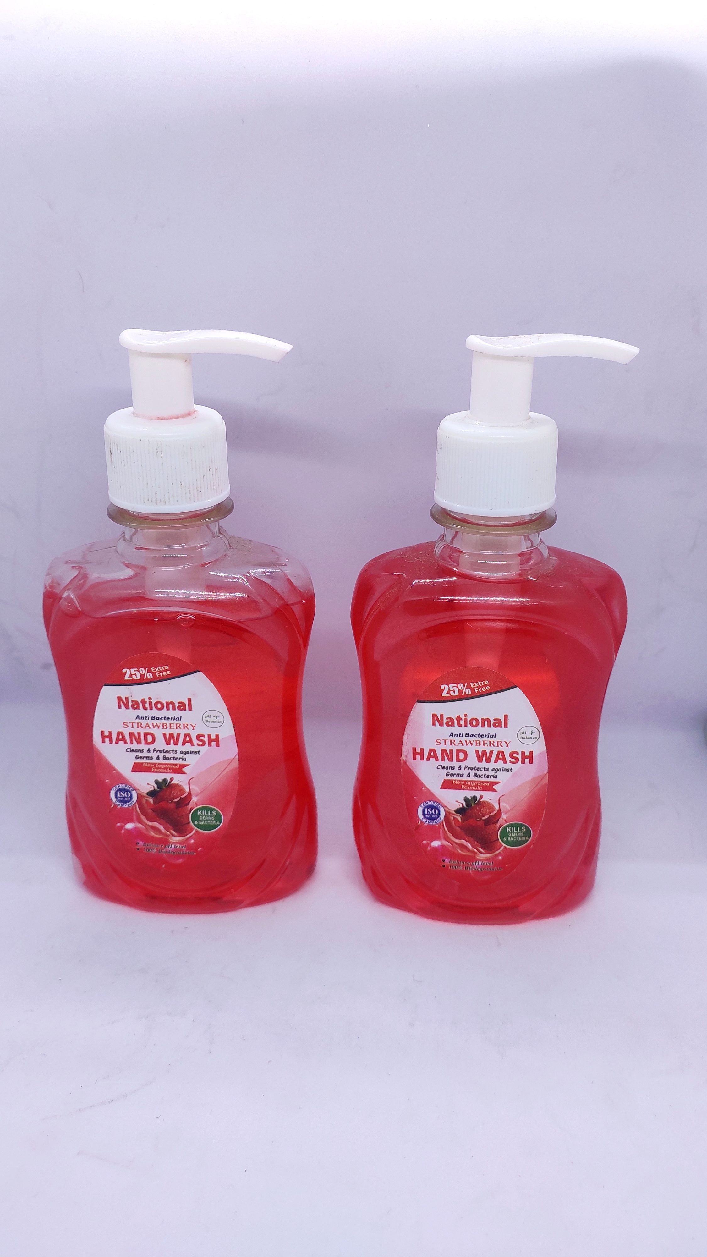 Bundle of 2, Anti-Bacterial Hand Wash 250mL Strawberry From NATIONAL 2*1=( 2pcs ) 1set | From Haatbazar | Haat bazar | Haatbazaar | Hatbazar