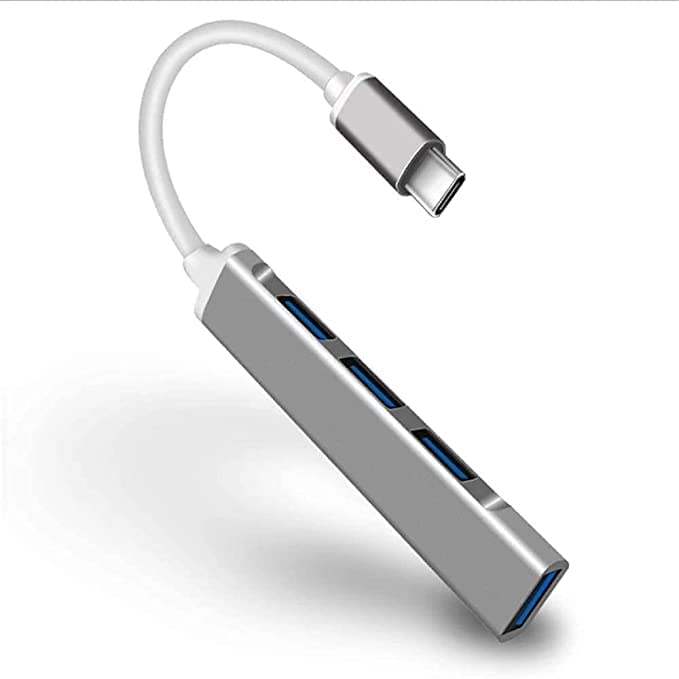 4 in 1 USB Hub Type C to 4 USB A Ports Fast Data Transfer Type C Hub OTG Multiport Hub for MacBook Pro and Air, Windows, Laptops, Desktop & Android Devices