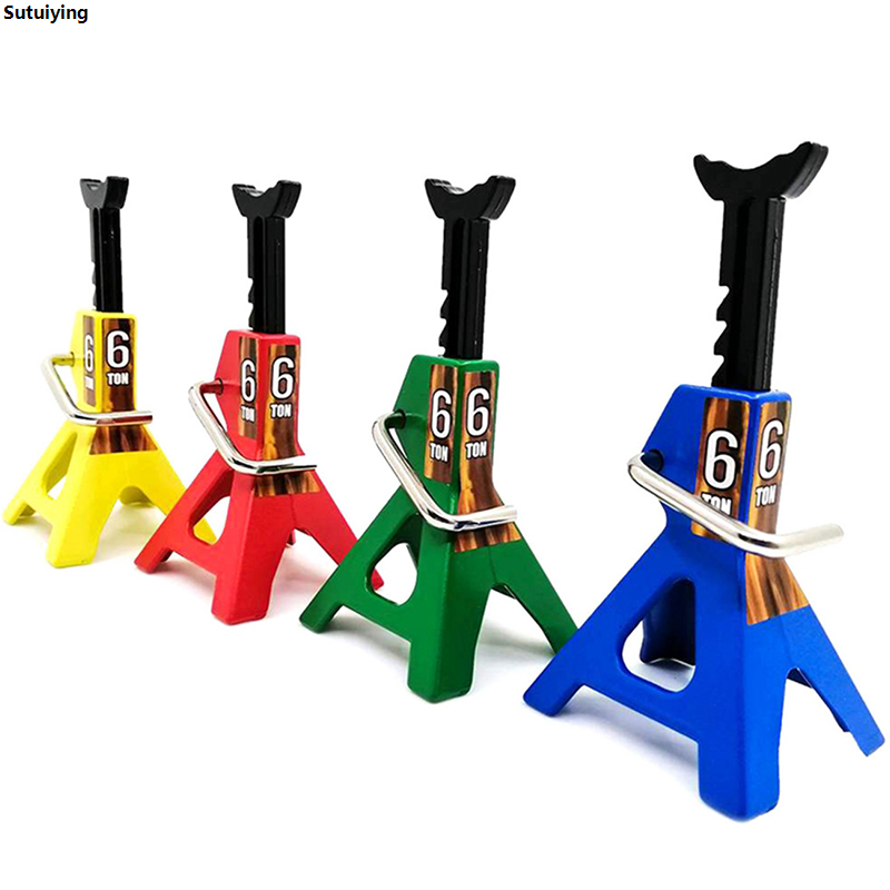 Sutuiying 1pc Simulation Car Scale Jack Stands 6 Ton Lift Rack Remote Toy New Truck Crawlers Tire Change Lifting Stand Toy Scene Accessories
