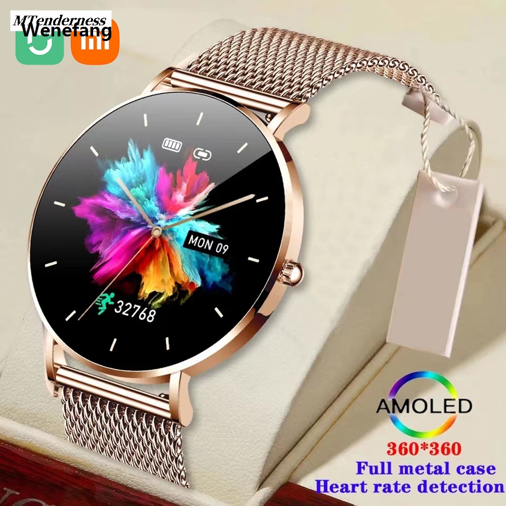 Wenefang MTenderness Watch Smart Display 1.36 Ladies Smart Ultra Thin Xiaomi Mi New Home New Watch Inch AMOLED HD Pixel Display Always Talk Time Reminder