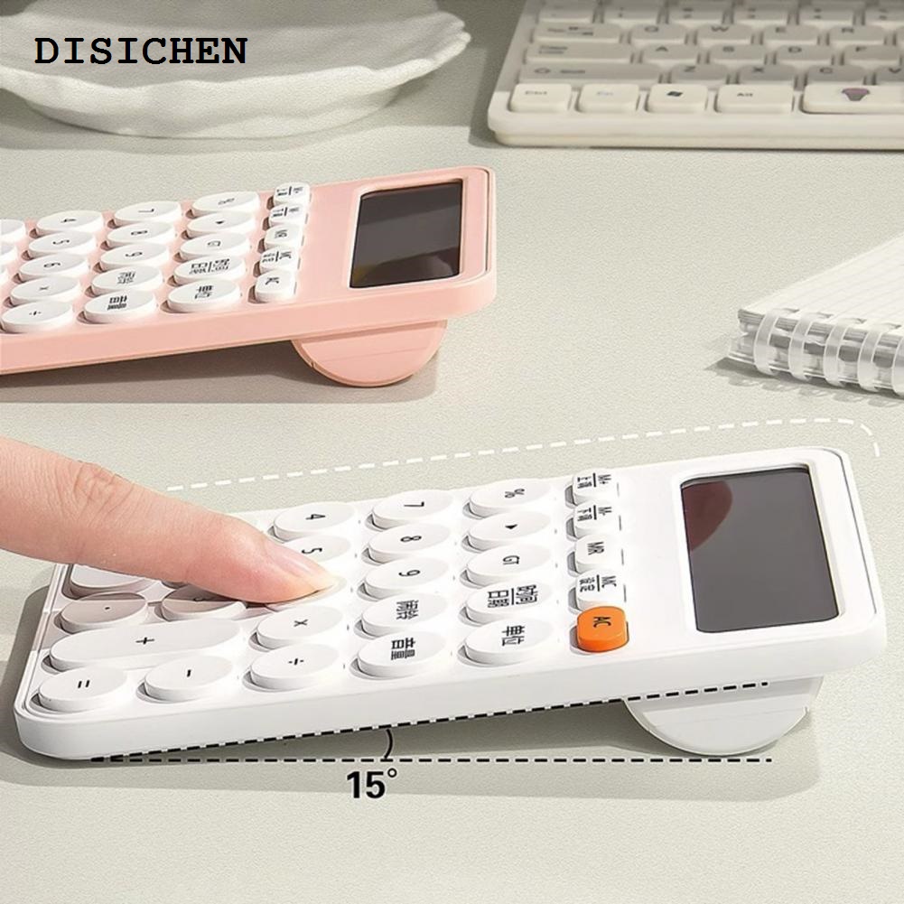 DISICHEN Sales promotion Desktop Calculator 12-digit Mini Calculator with Buttons Lcd Display for Office School Accounting Use Chinese Print for Students