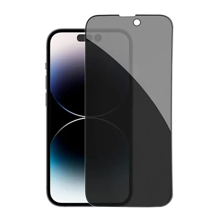 Iphone 15 Pro Full Glue Privacy Temper Glass