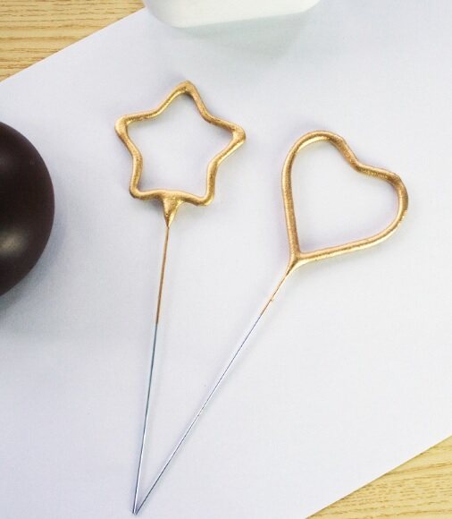 Wish Party Studio Heart Sparkling Candle