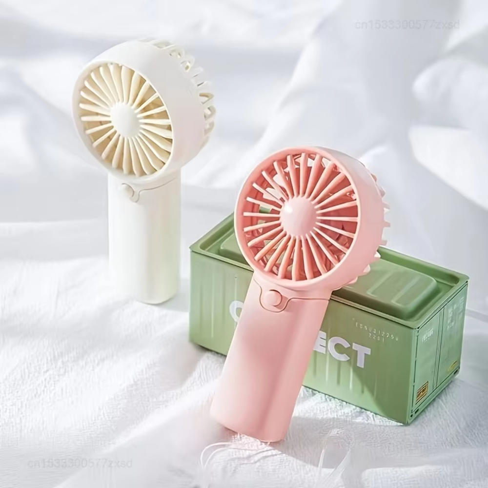 Handy Portable Fan Low Noise Handheld Fan Lightweight Cute for Desk Travel Summer