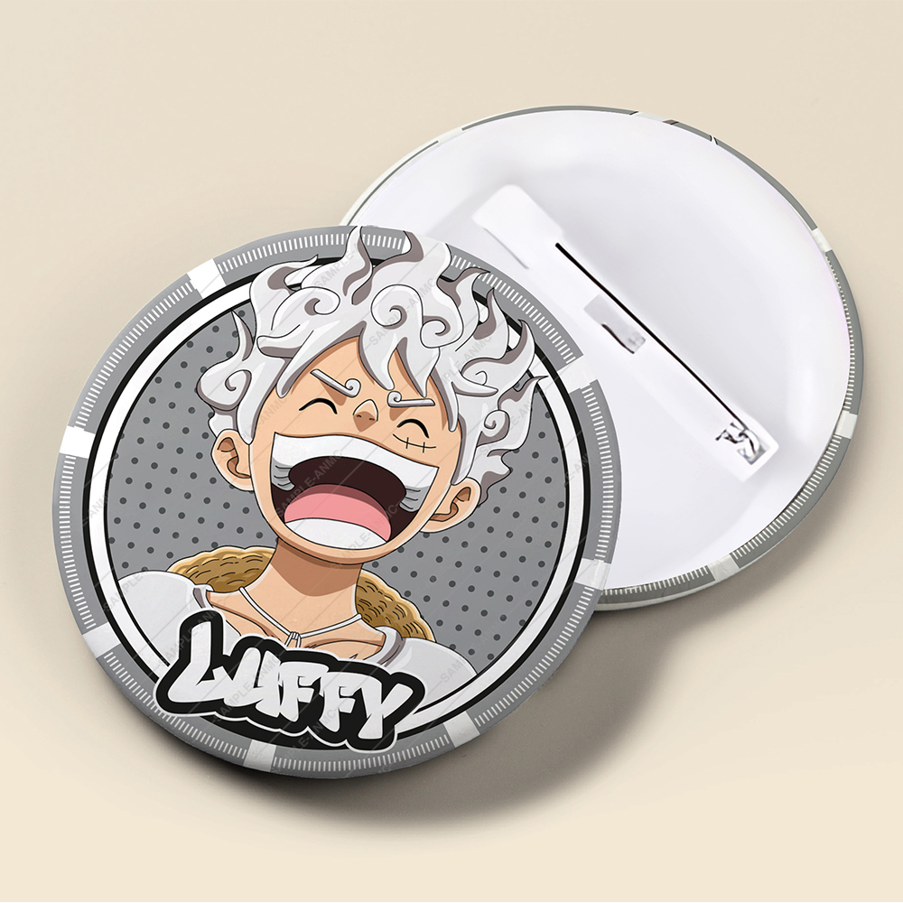 One Piece Anime Monkey D Luffy Gear 5 Nika Man Roronoa Zoro Sanji Shan Wanted Strawhat Pirates Yonko Shanks And More Pin Badge For Collection And Gift
