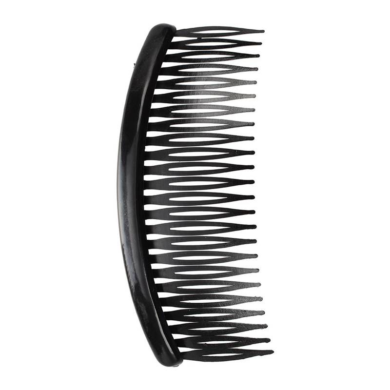 JINMY Black Plastic 24 Teeth Hair Comb Clip Clamp 16 Pcs for Lady Girls