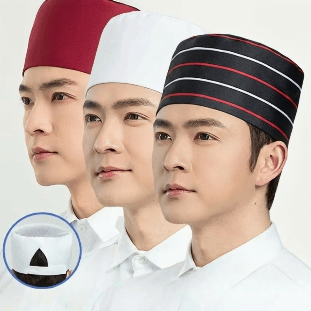New Breathable Chef Hat Working Cap Mesh Kitchen Dome Cap Universal Cooking Hat For Hotel Restaurant